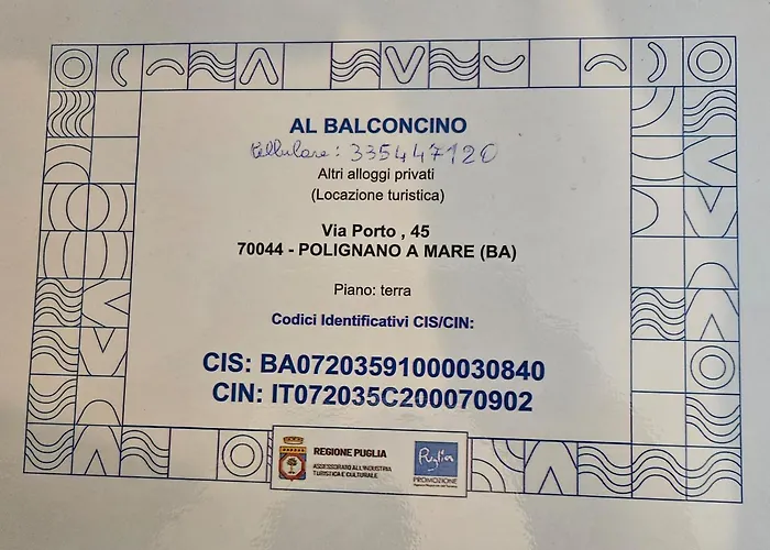 Al Balconcino ポリニャーノ・ア・マーレ